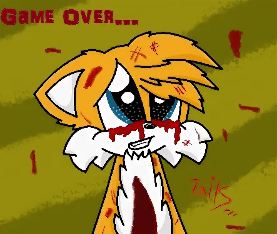 Over continue. Тейлз ехе. Tails game over. Tails Drowning. Game over Соник.