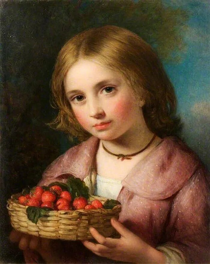 Знаменитые картины девочка. Charles Baxter (1809–1879).