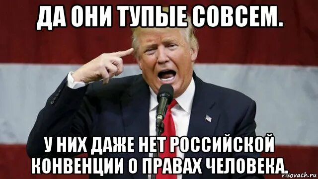 Они тупые. Вы что совсем тупые. Мем Трамп торговая сделка.