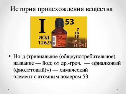 Йод в нашей жизни проект