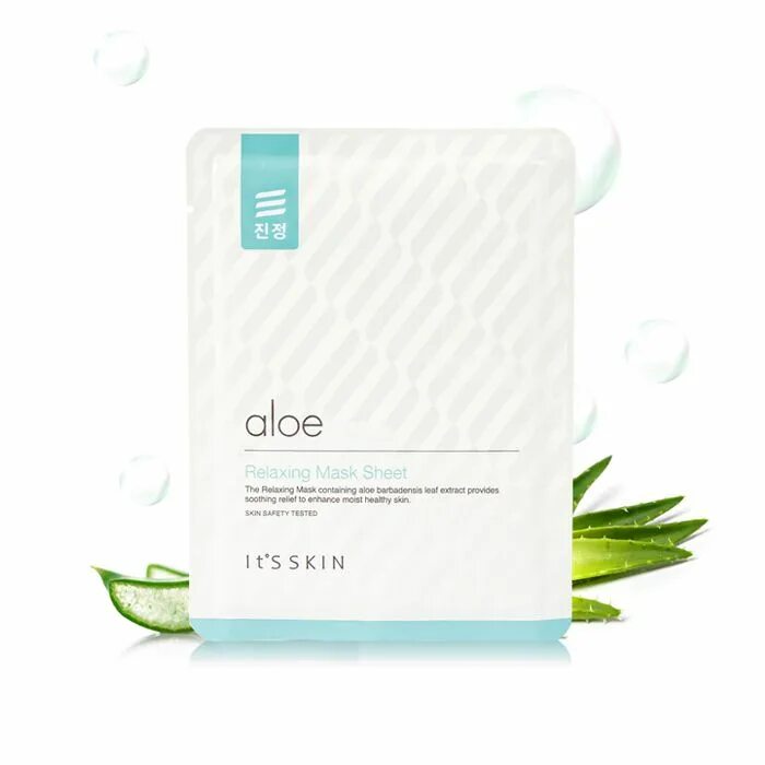 Маска relaxing. Тканевая маска it&#039;s skin. it&#039;s skin aloe relaxing mask sheet. маска с алоэ. тканевая маска для лица с экстрактом алоэ нам скин.