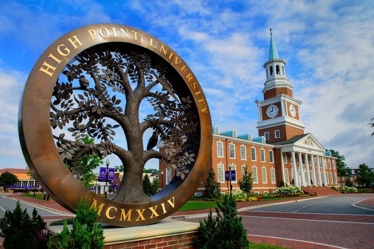 High point. High point university. достопримечательности северной каролины. университет поинт. university points.