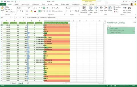 Power query таблица