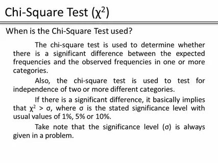 Chi test