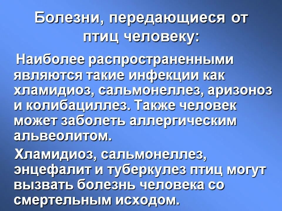 Какие болезни переносит человек