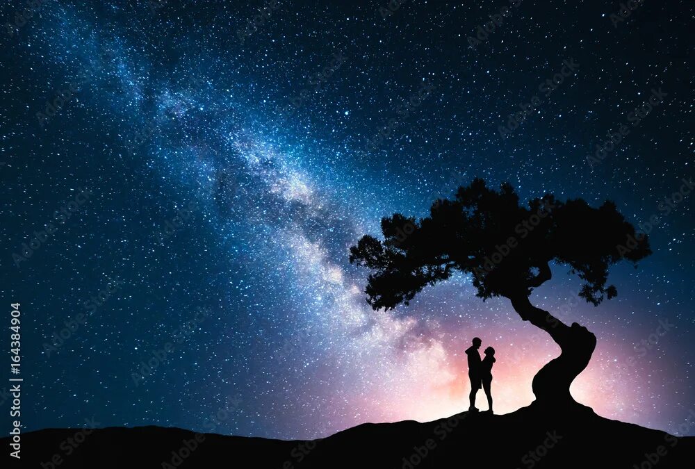 Under the milky way. Under the milky way