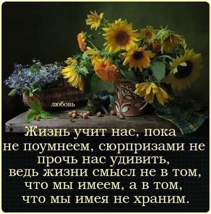 Будьте благодарны за то что имеете