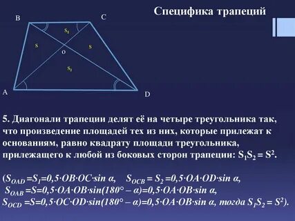 Пересекаются ли диагонали трапеции