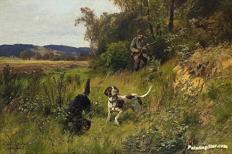 Найти по картине. Josef Schmitzberger художник. Шмитцбергер художник охотники. Шмицбергер художник картины. Успешная охота Шмитцбергер.
