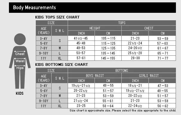 Child size
