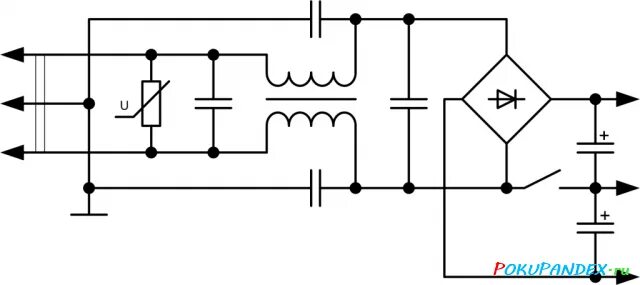 Импульсный блок питания 40 вольт. 220 Вольт импульсный блок питания. Схема входной цепи импульсного блока питания. Импульсный блок питания 14,5 вольт.