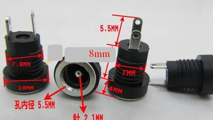 Разъём питания гнездо DC 5.5. 5.5 2.5 Разъем питания полярности. Разъем 2.1х5.5 врезной. Коаксиальный разъем питания ø5.5 мм камер.