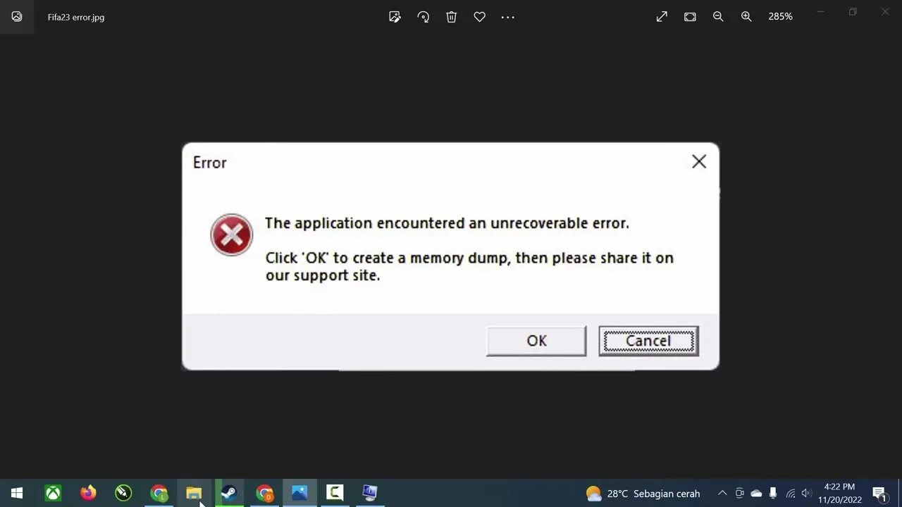 The application encountered. The application encountered an unrecoverable error fifa 23. ksuit unrecoverable error.