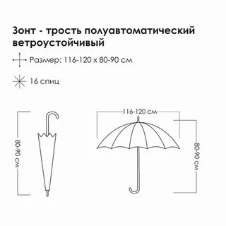 Высота зонта
