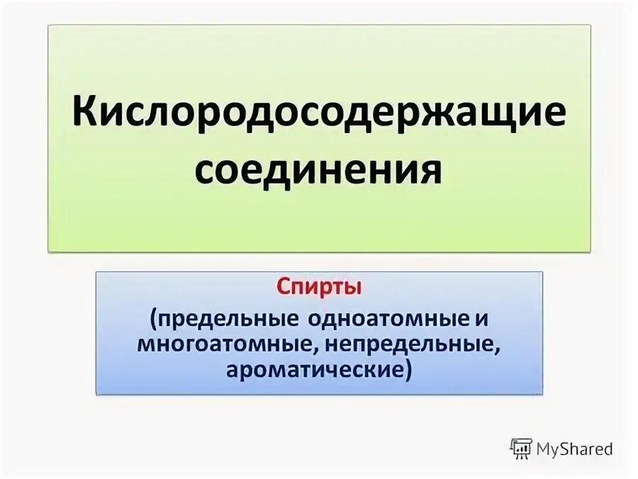 Контрольная кислородосодержащие соединения 10 класс