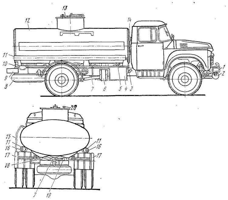 Схема зил 130