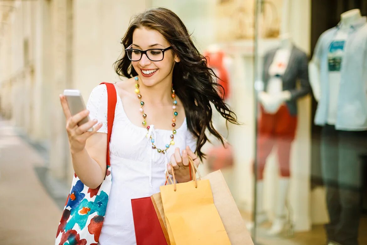 Youngest girls shopping