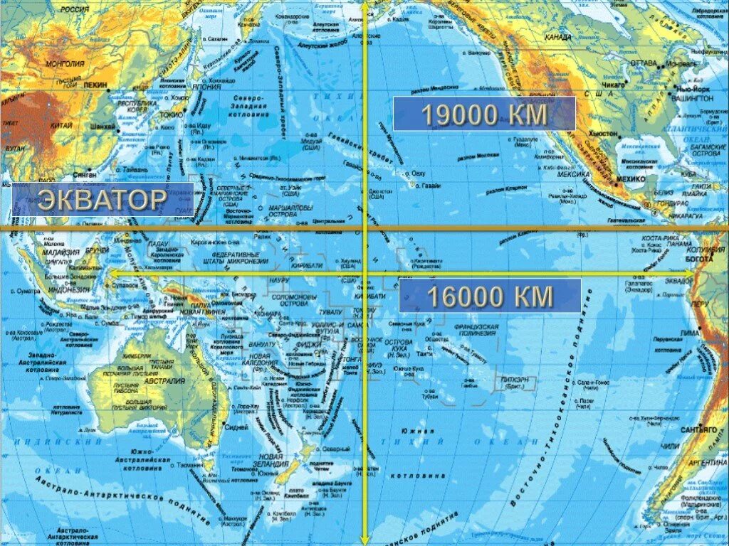 Меридианы индийского океана. Протяженность Тихого океана. Протяженность Тихого океана по экватору. Тихий океан на карте. Ширина Тихого океана.