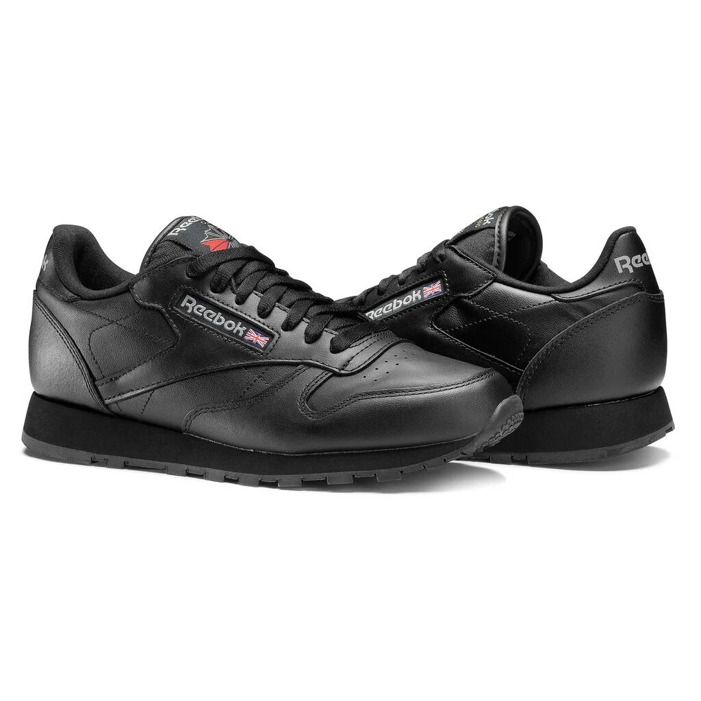 Черные классические кроссовки. Reebok Classic Leather Black. Reebok Classic Leather 2267. Reebok Classic кроссовки мужские кожаные черные. CL Lthr Reebok мужские.