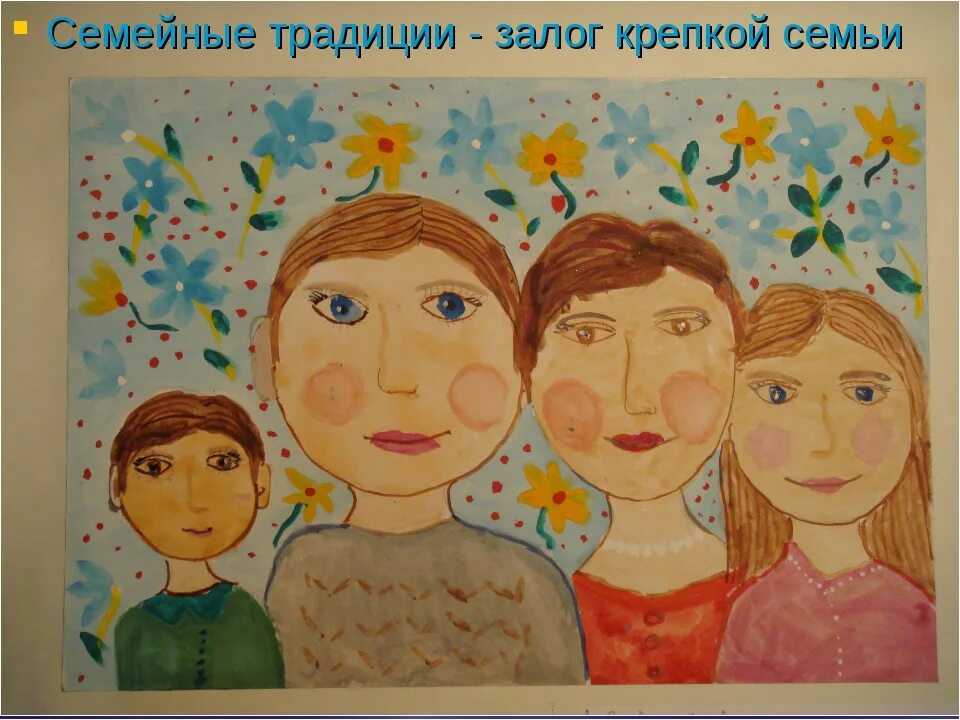 Семейные традиции в средней группе. Семейный портрет рисование. Семейные традиции рисунок. Рисунок на тему семья. Рисунок на тему моя семья.