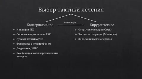 Выбор лечения