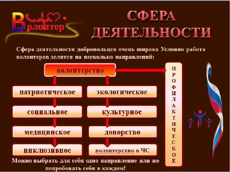 Виды деятельности волонтеров. Сферы работы волонтеров. Сфера волонтерство. Сферы Добровольческой деятельности. Направления деятельности волонтеров.