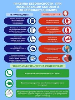 Инструкция по пользованию электроприборами