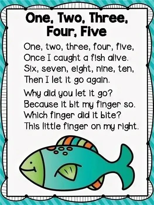 I like to be a fish. Once i caught a Fish Alive. One two three four Five once i caught a Fish Alive. Once i caught a Fish Alive текст. 1 2 3 4 5 Once i caught a Fish Alive.