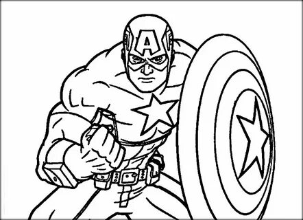 coloring pages for captain america