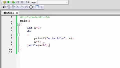 For in c