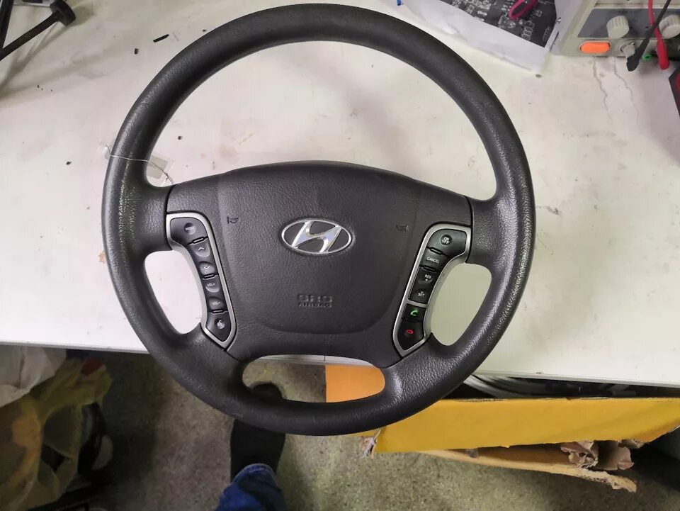Кожаная оплетка руля - Hyundai Tucson (JM), 2,7 л, 2004 года аксессуары DRIVE2