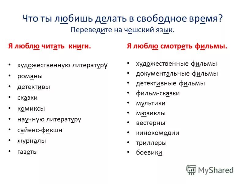 Нем в свободное время данное. Ч т можно делать в свободное время. чем заняться в свободное время. что я люблю делать. что я не люблю делать примеры.