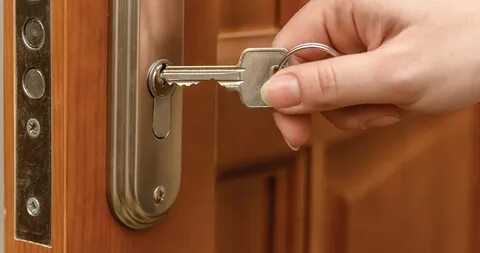 She locked the door