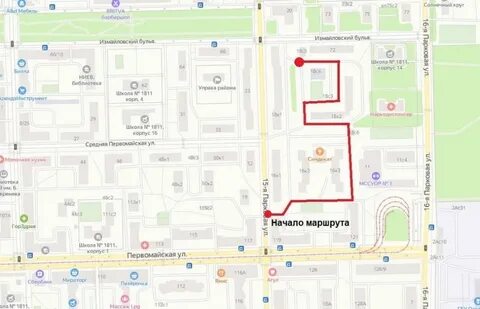 Улица парковая карта