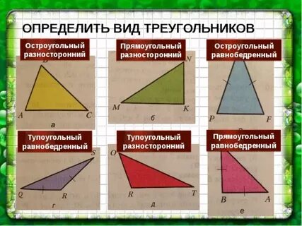 Какие из данных треугольников являются остроугольными
