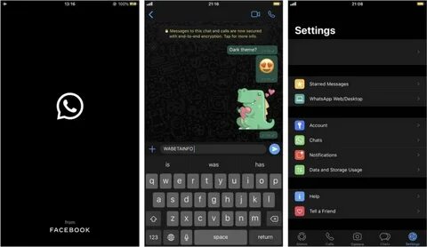 Whatsapp черный экран