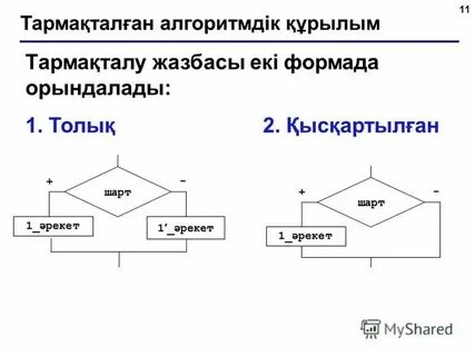 Тармақталған алгоритмдерді программалау