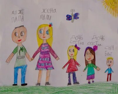 Рисунок моя семья на выборах