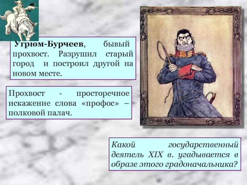 Установите соответствие между градоначальником и его деянием