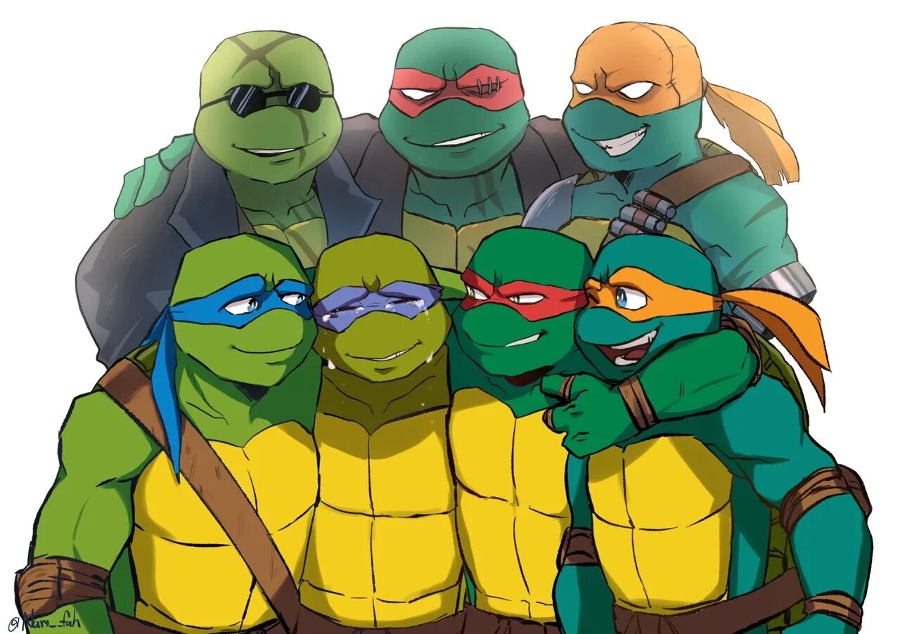 Tmnt vs. Черепашках ниндзя 2003 Донателло и Микеланджело. Черепашки ниндзя Донателло и Микеланджело.