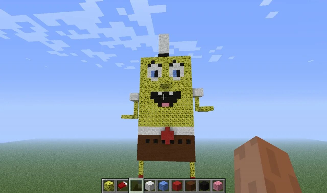 Spongebob minecraft. Спанч Боб майнкрафт. Губка Боб квадратные штаны в МАЙНКРАФТЕ. Губка Боб в МАЙНКРАФТЕ постройка. Мод на губку Боба в майнкрафт пе.