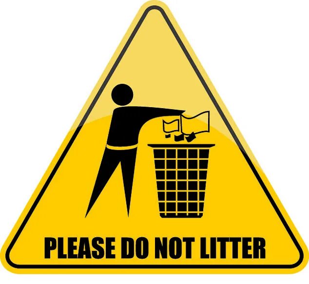 Do not Litter. Throw Litter. Do not Throw Litter. Do not Litter icon. Should throw