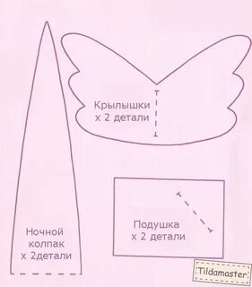 Выкройка крылышка