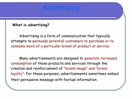 Am advertising