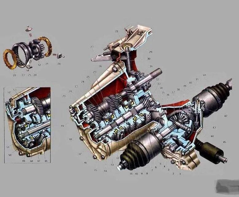 Коробка ваз 2110 8 клапанов инжектор. Конструкция коробки передач ВАЗ 2110. КПП ВАЗ 2110 В разрезе. Конструкция КПП ВАЗ 2110. КПП ВАЗ 2109 С приводами.
