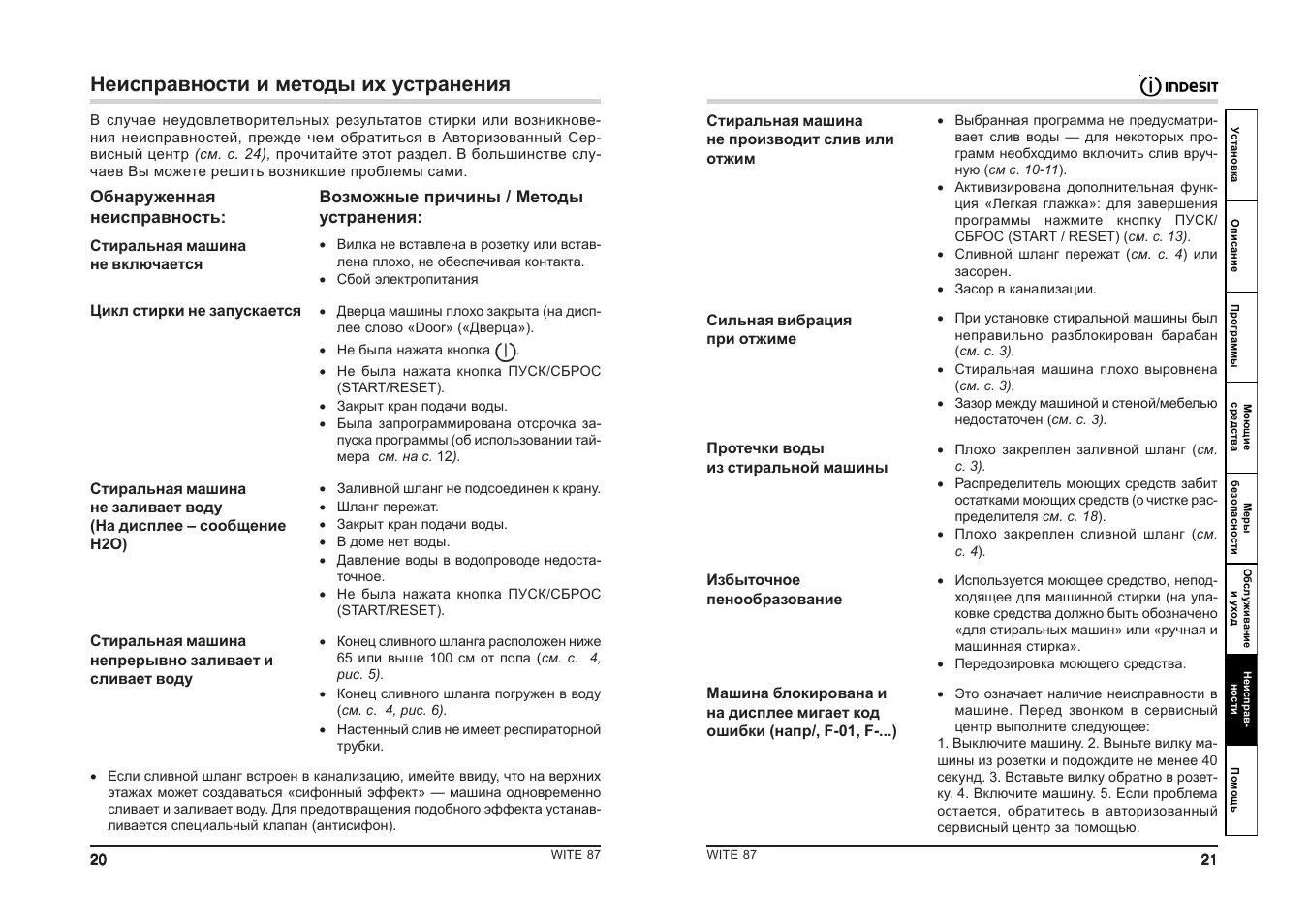 Причины неисправности стиральных машин индезит. Таблица неисправностей стиральных машин. Неисправности стиральной машины Индезит и их устранение. Таблица неисправности стиральной машины Индезит.