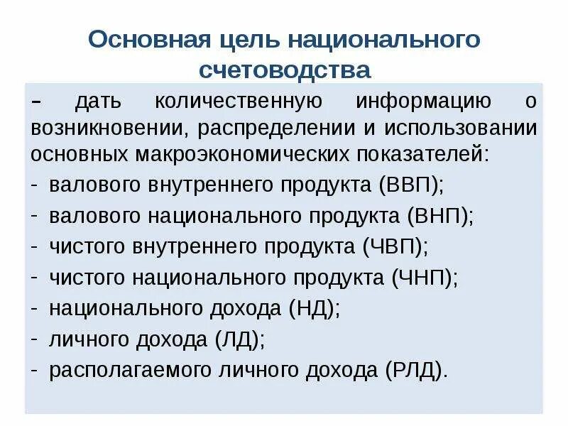 Цели ВВП. Цели национального производства ВВП. Цели национального производства и состав ВВП. Цели подсчета ВВП:.