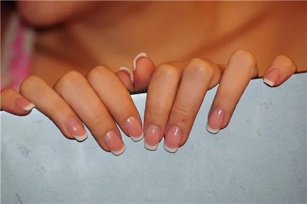 French Manicure Manicure, Heart nails, Manicure at home