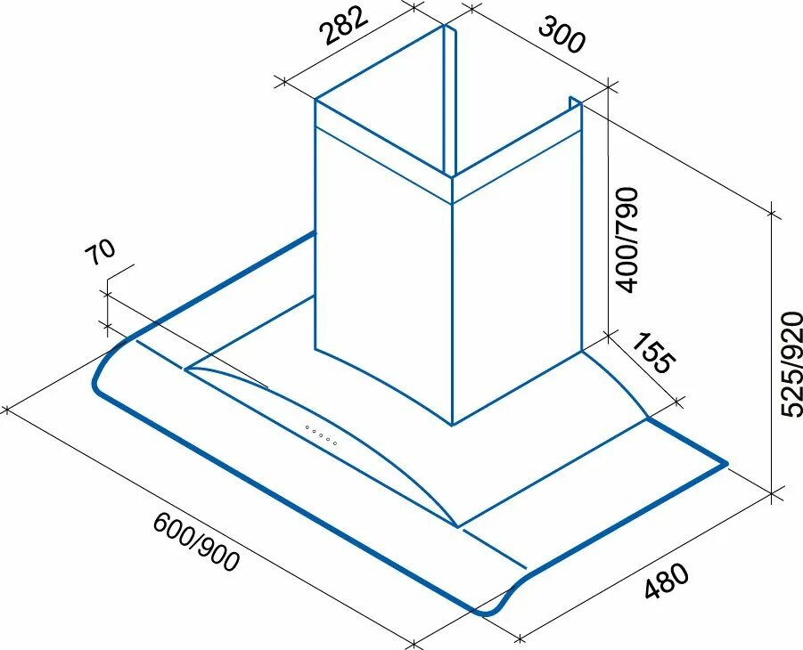 Вытяжка shindo leda sensor. Каминная вытяжка shindo leda 90 b/bg.