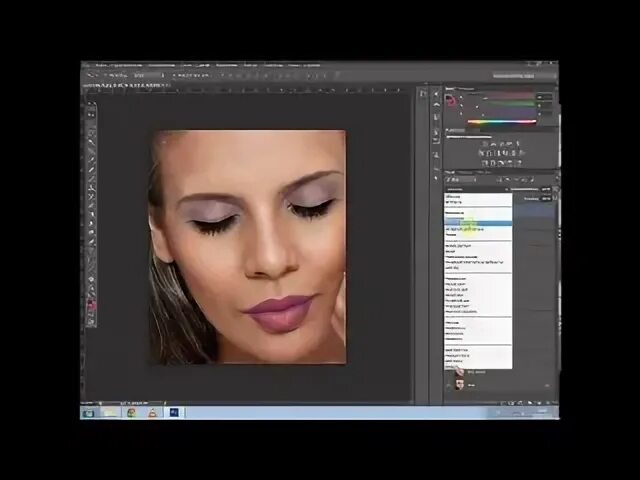 Как сделать макияж в фотошопе Pin by Tishchenko Elena on фотошоп Youtube
